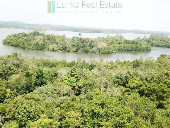 Serene wooded six acres on Koggala Lake
