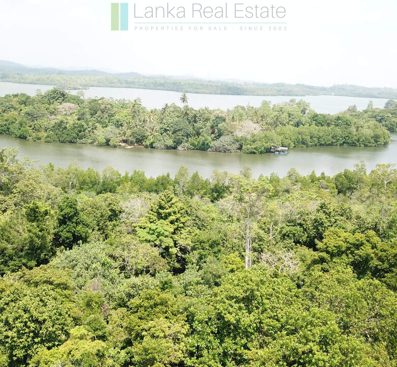 Serene wooded six acres on Koggala Lake