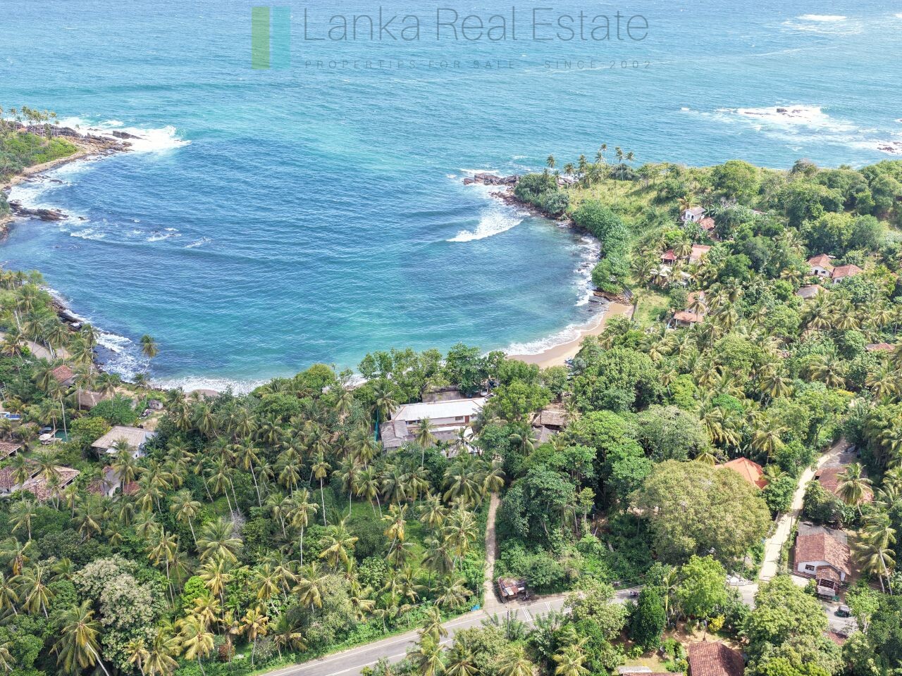 Elevated ocean view land near Tangalle