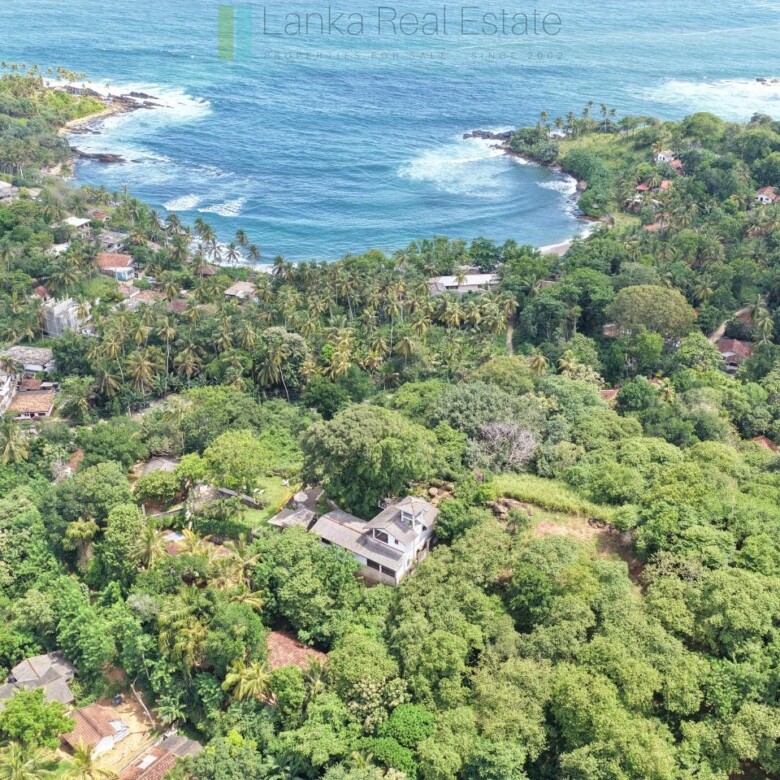 Elevated ocean view land near Tangalle