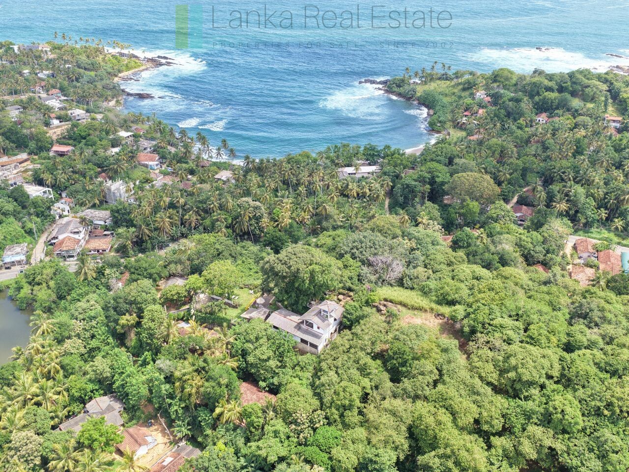 Elevated ocean view land near Tangalle