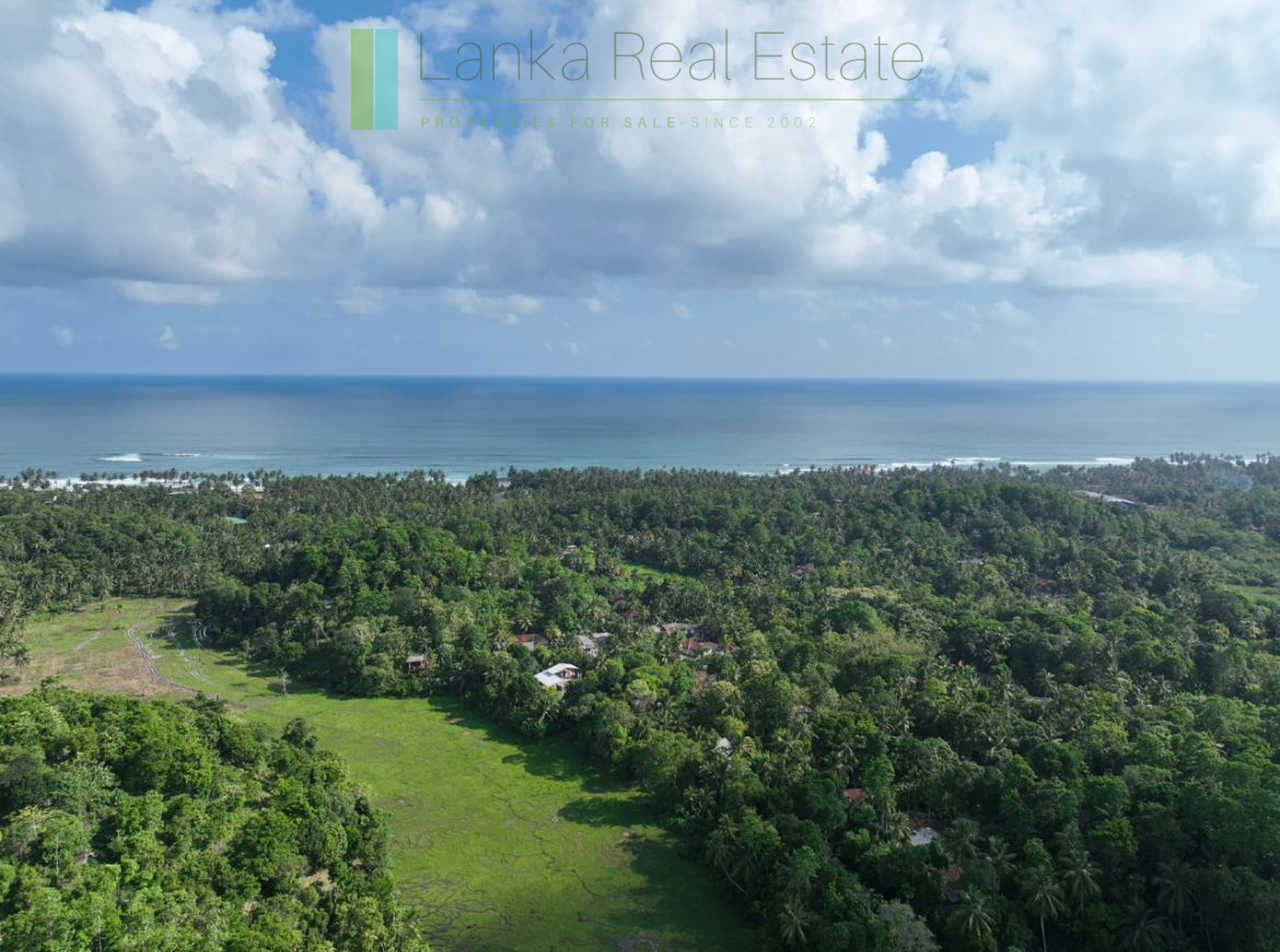 Hill plot close to Talpe and Galle with ocean and paddy field views