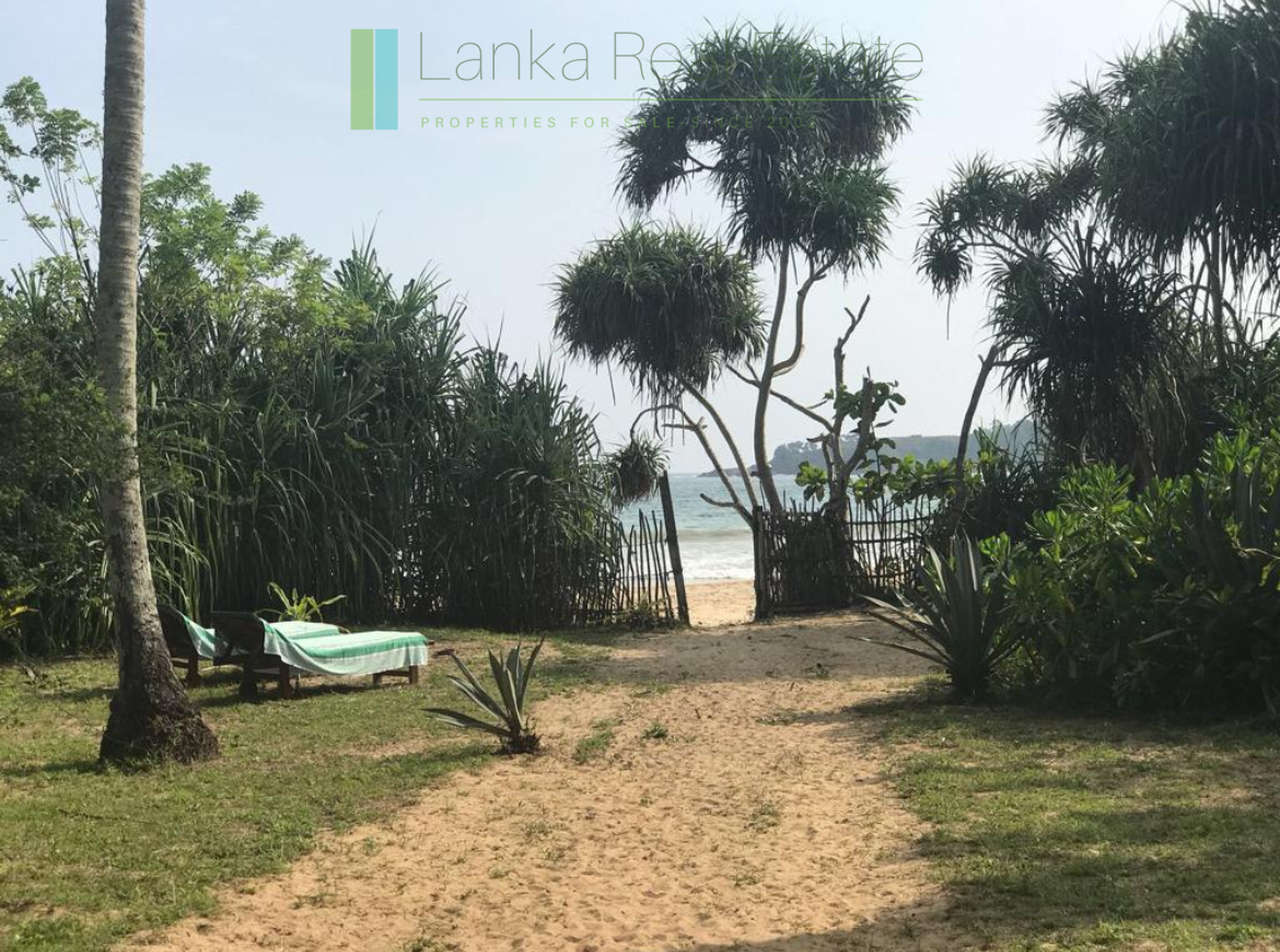 Secluded oceanfront hideaway on Mawella Beach