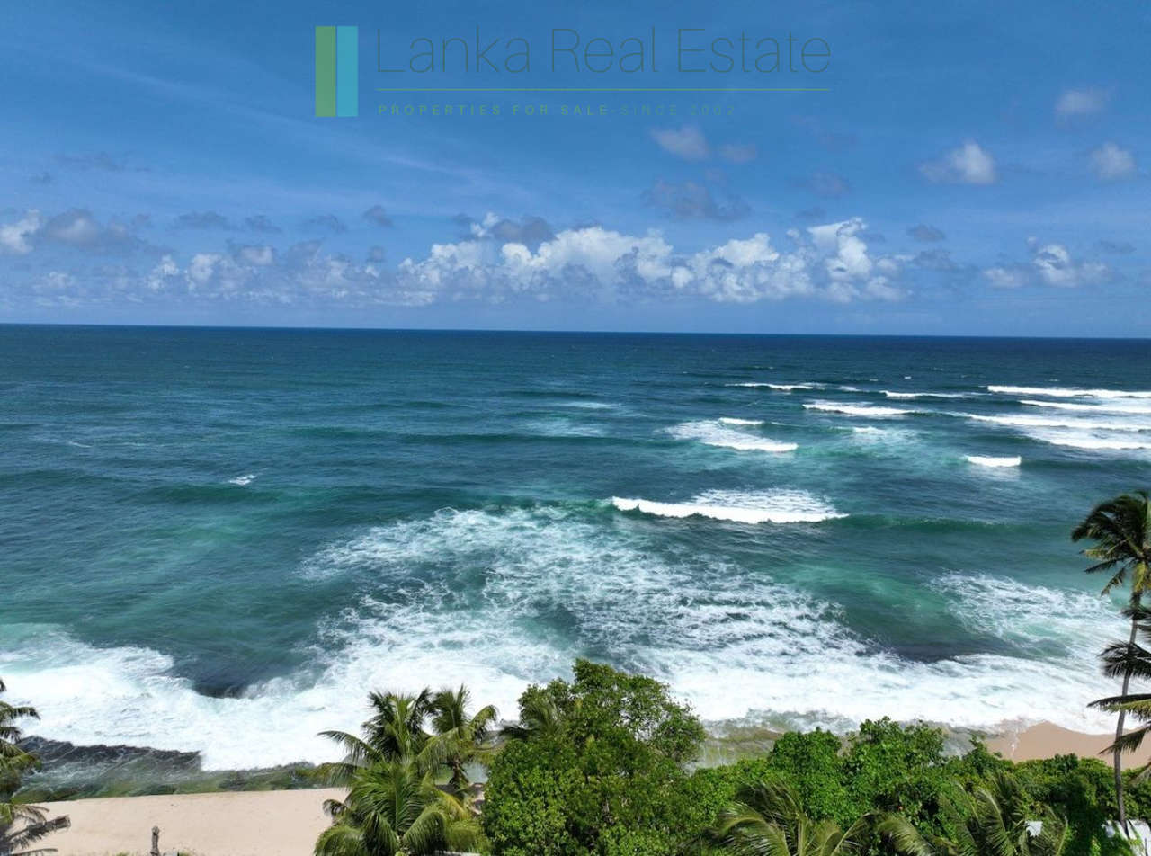 Mirissa beachfront plot with potential