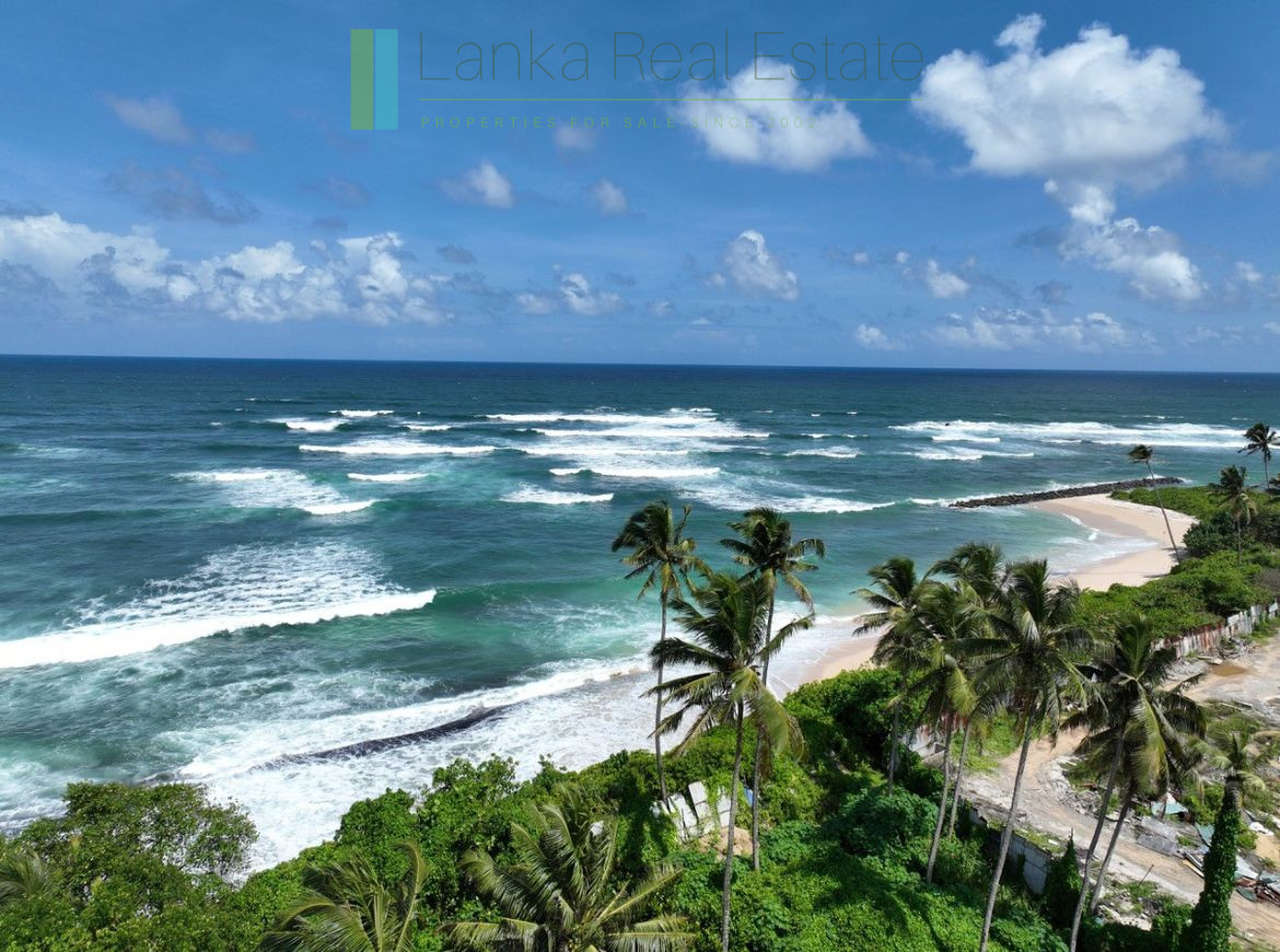 Mirissa beachfront plot with potential
