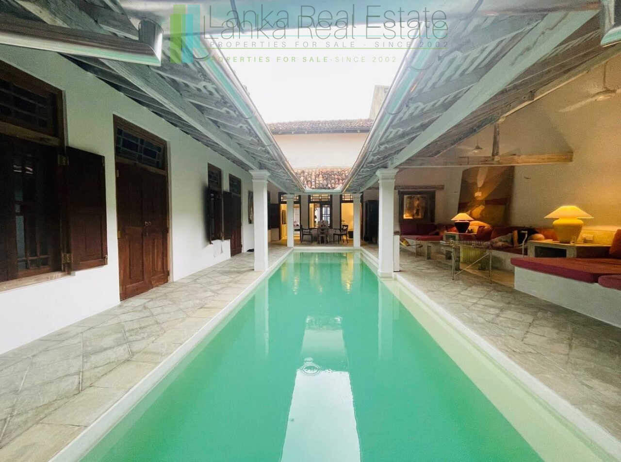 Galle Fort house with commercial frontage to shopping street