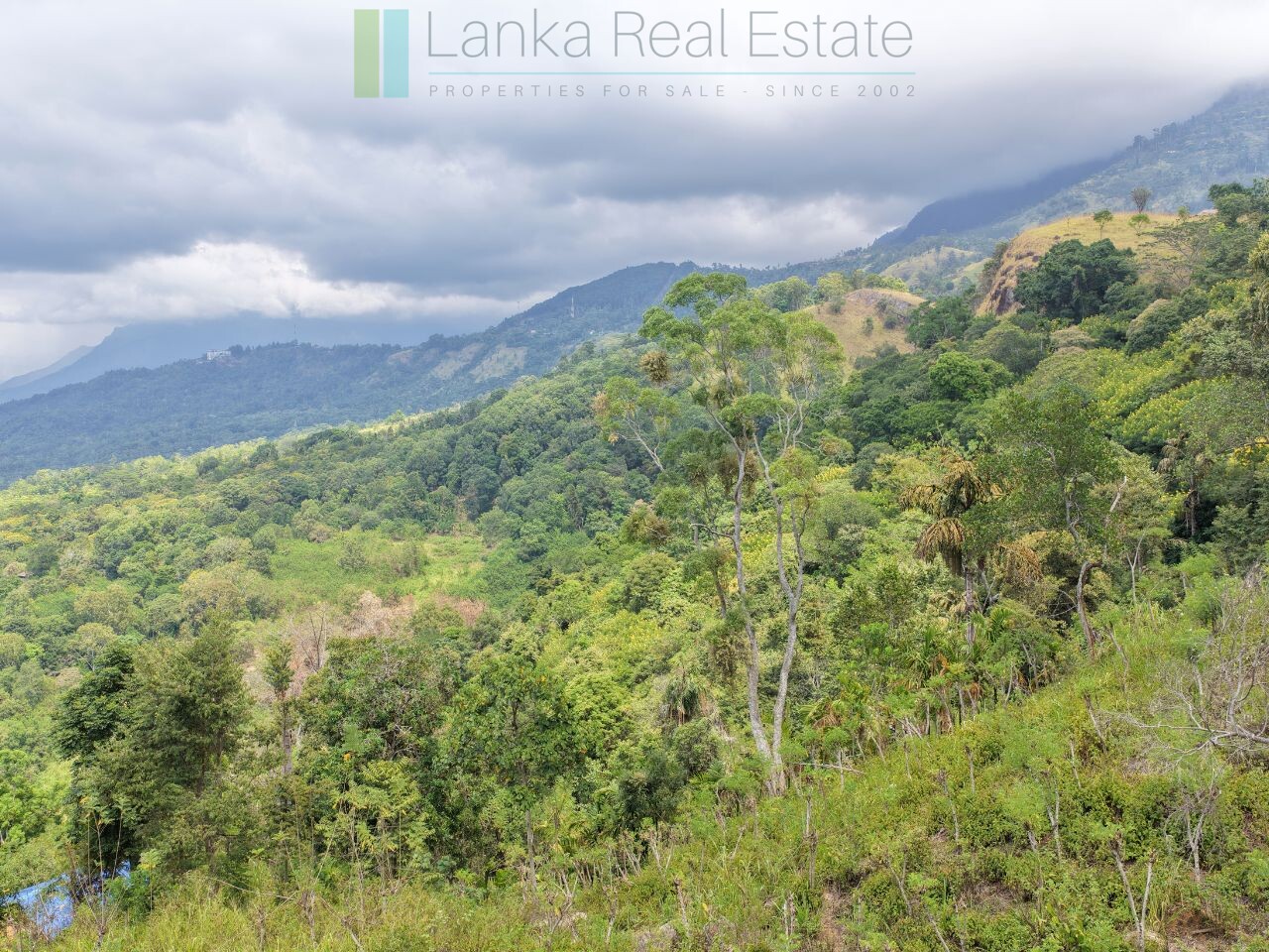 Sloping land with far-reaching views near Beragala