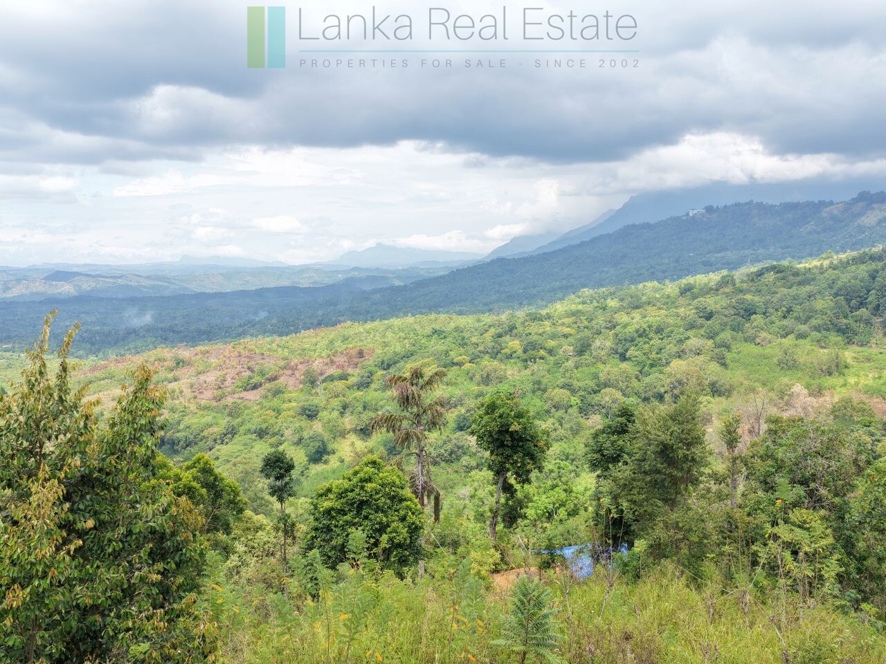 Sloping land with far-reaching views near Beragala