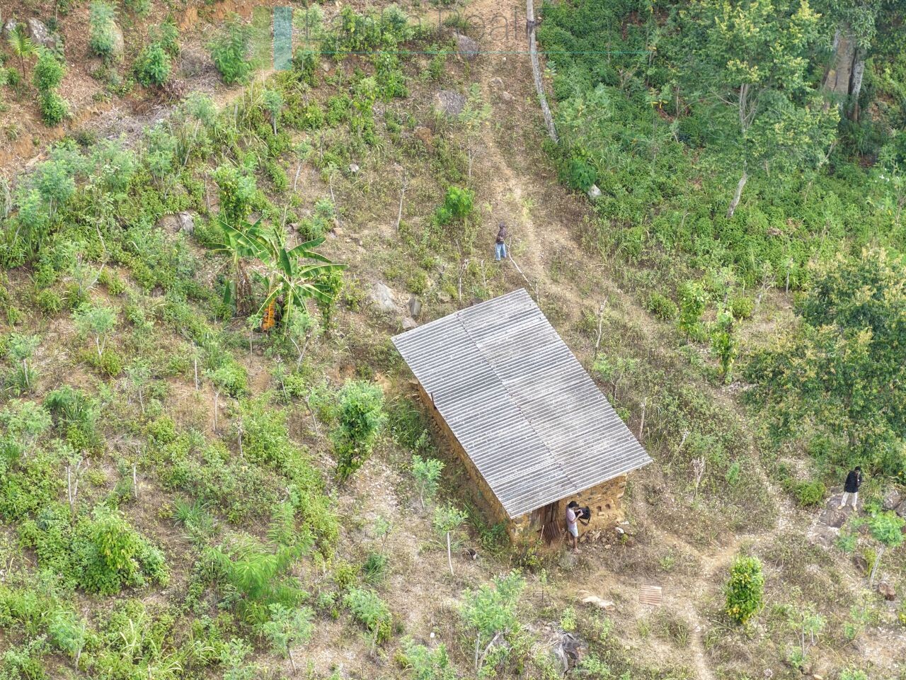 Sloping land with far-reaching views near Beragala